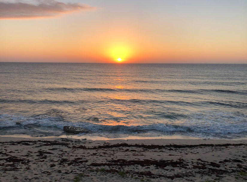 Barefoot Beach sunrise view